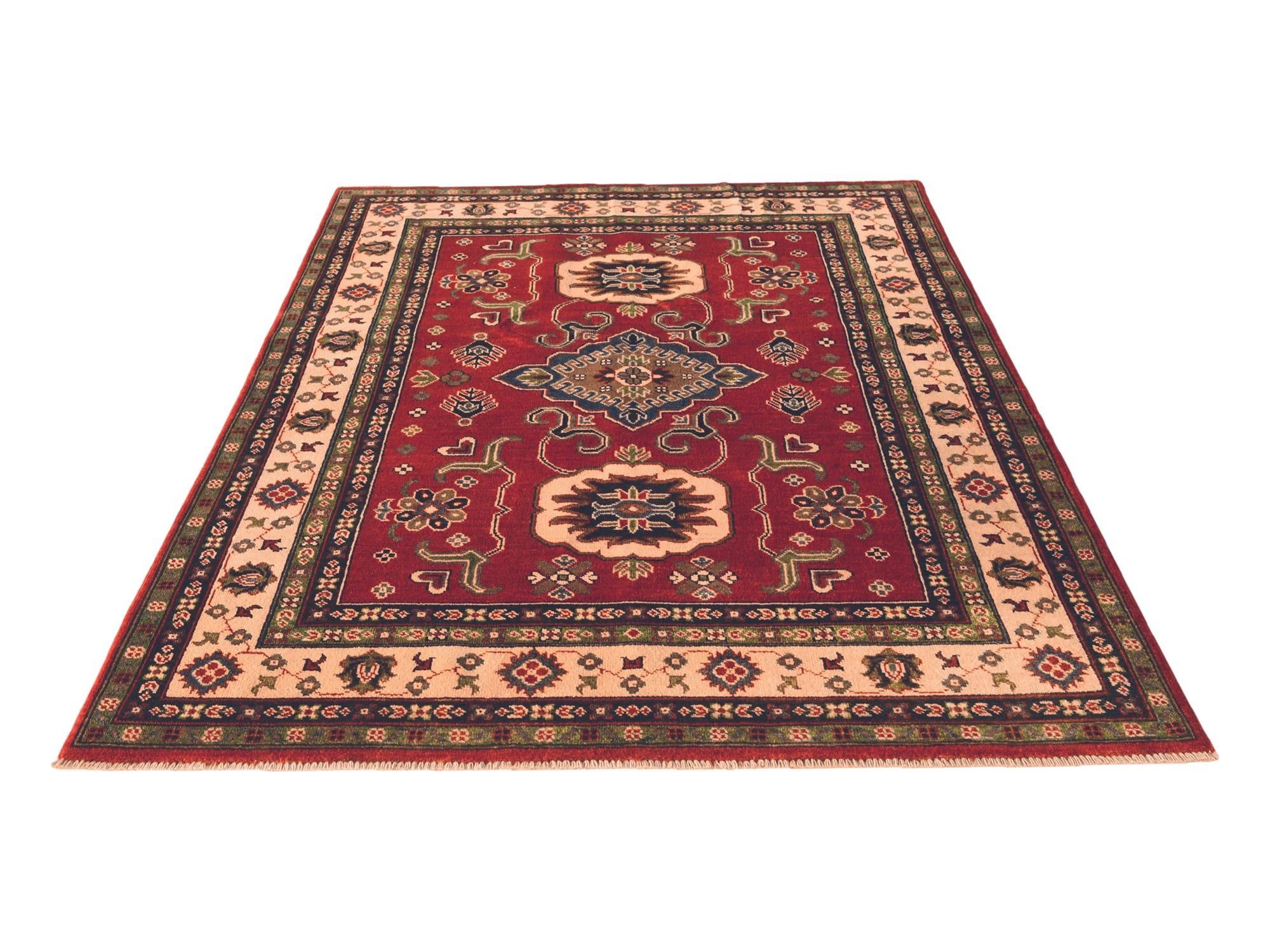 5' x 6' 9 Hand Knotted Kazak Rug