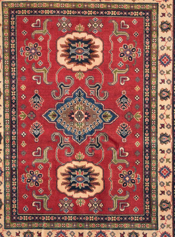 5' x 6' 9 Hand Knotted Kazak Rug