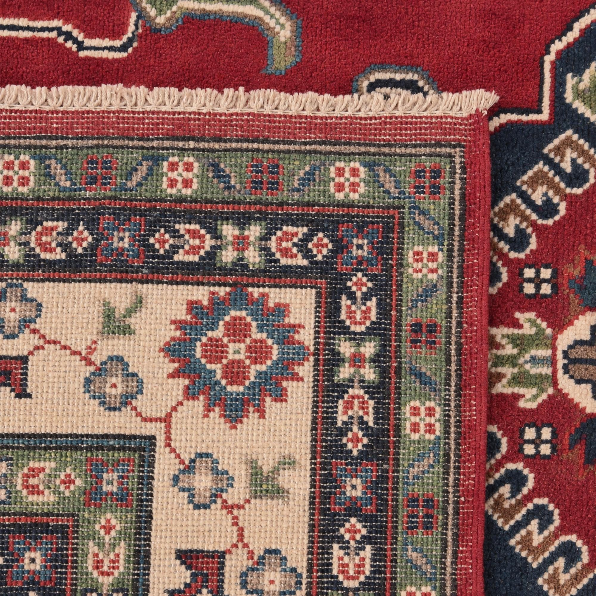 150cm x 205cm Handgeknüpft Kazak Teppich