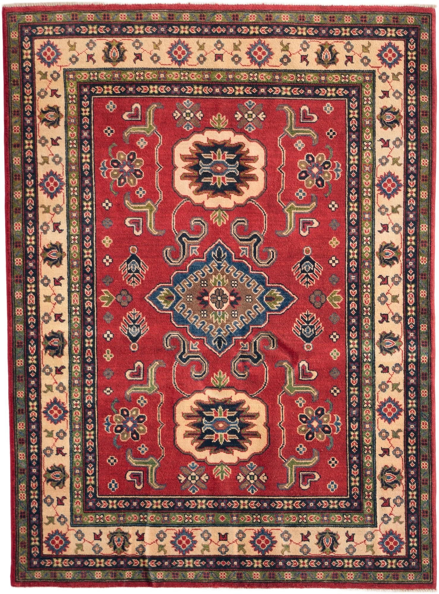 5' x 6' 9 Hand Knotted Kazak Rug
