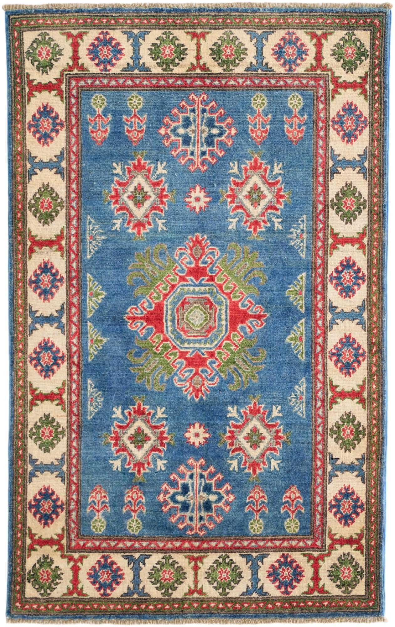 3' 3 x 5' 3 Hand Knotted Kazak Rug