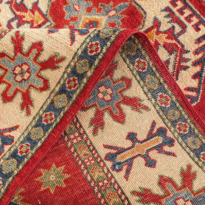 4' 11 x 7' Hand Knotted Kazak Rug