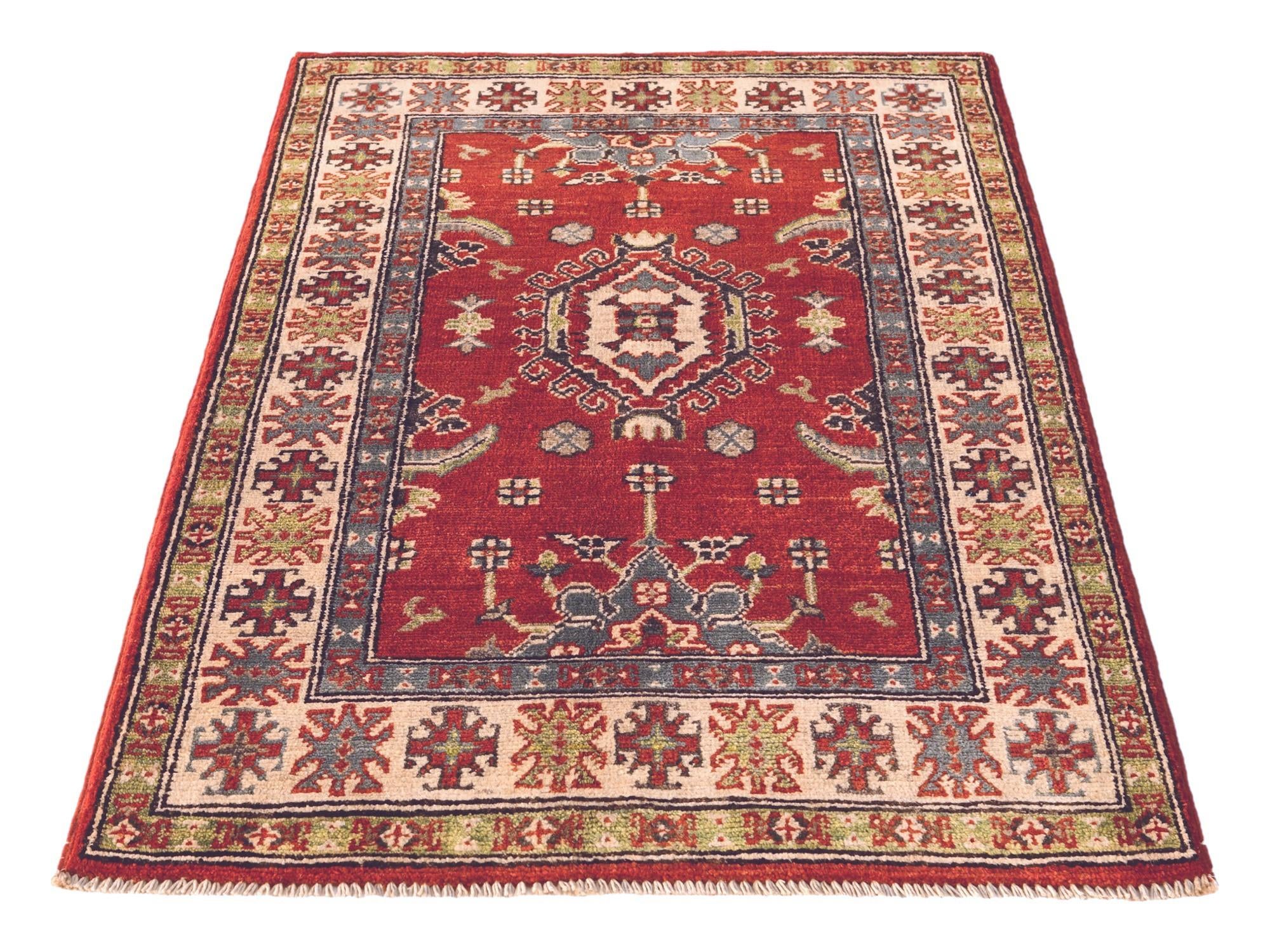 2' 9 x 3' 11 Hand Knotted Kazak Rug