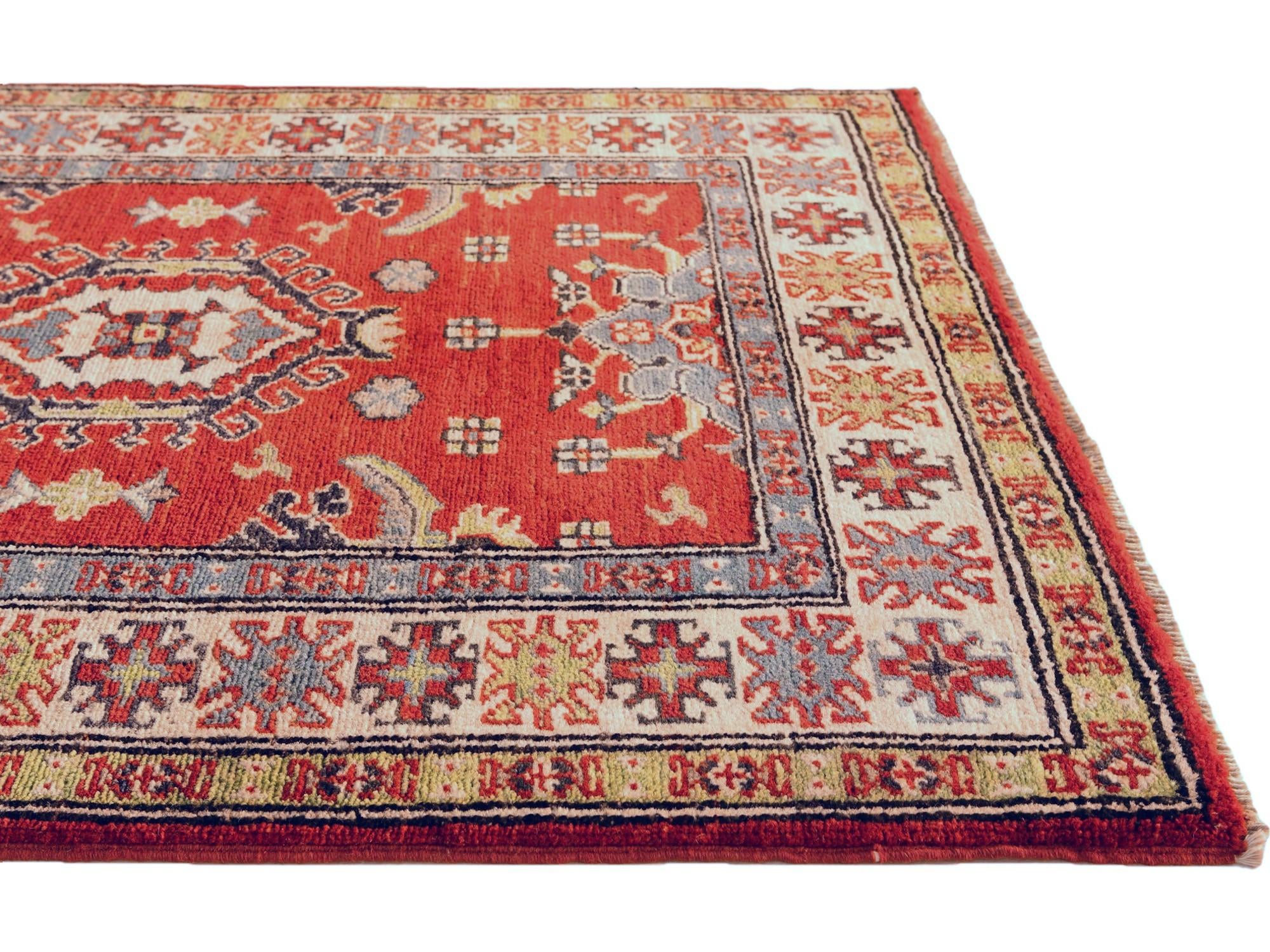 2' 9 x 3' 11 Hand Knotted Kazak Rug