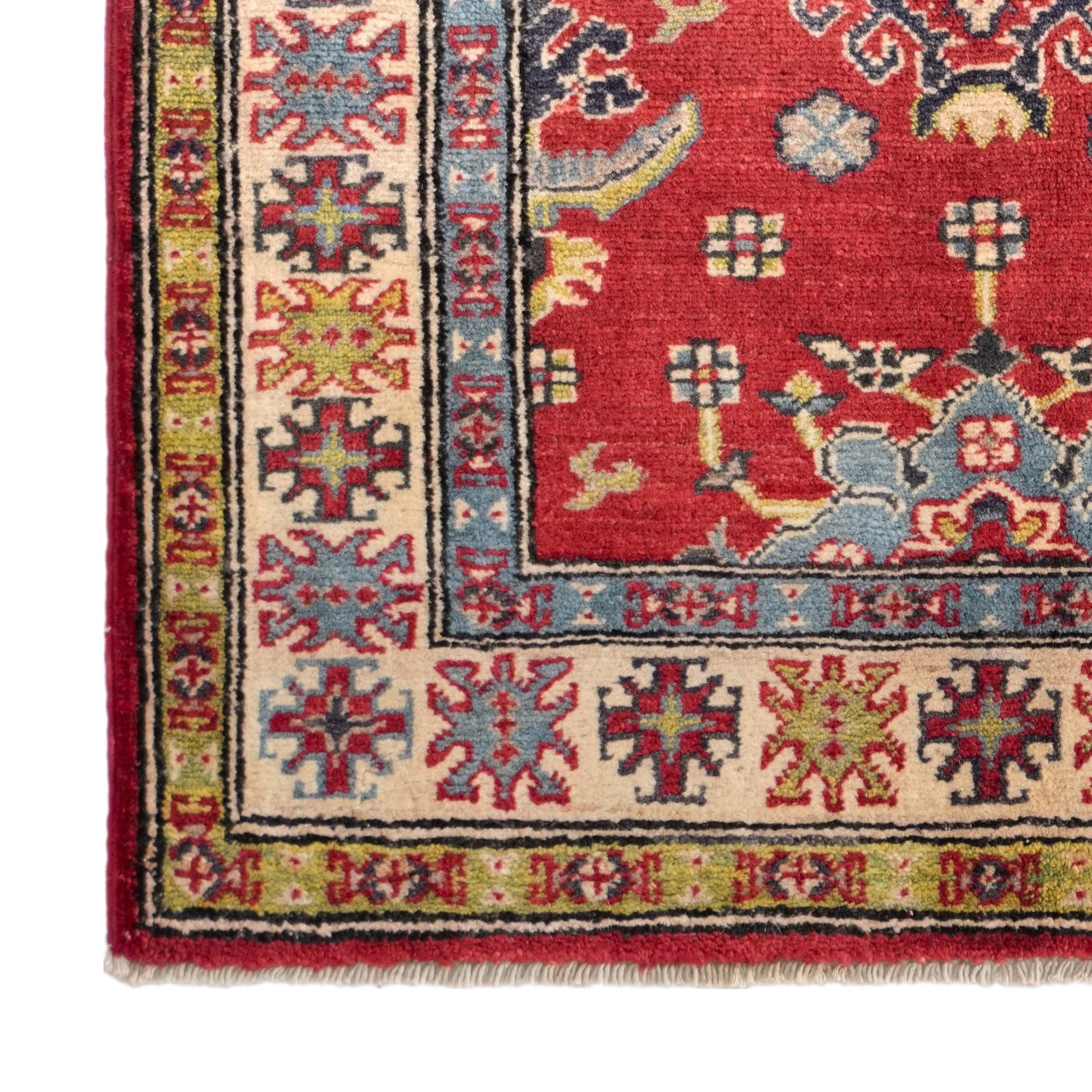 2' 9 x 3' 11 Hand Knotted Kazak Rug