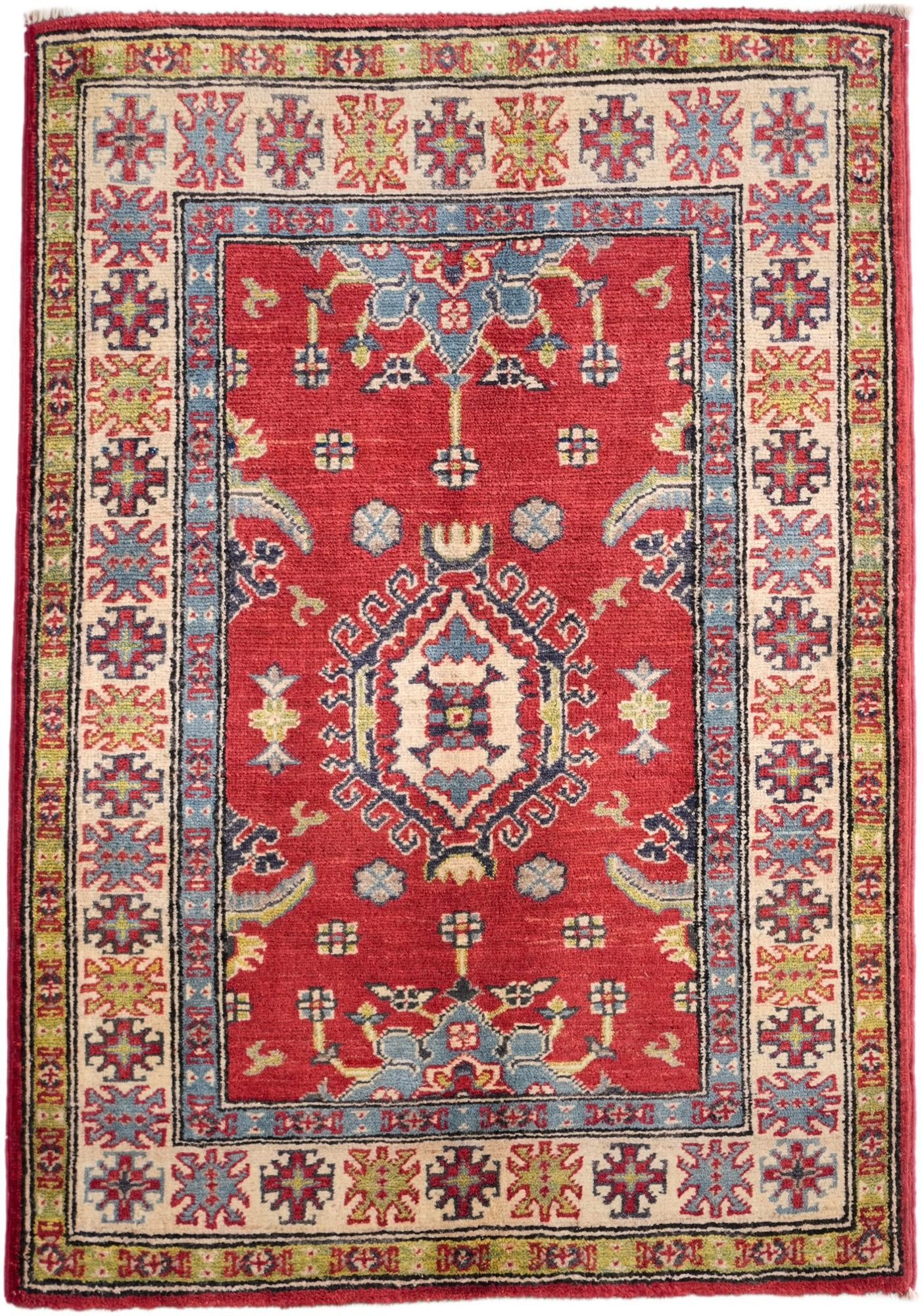 2' 9 x 3' 11 Hand Knotted Kazak Rug