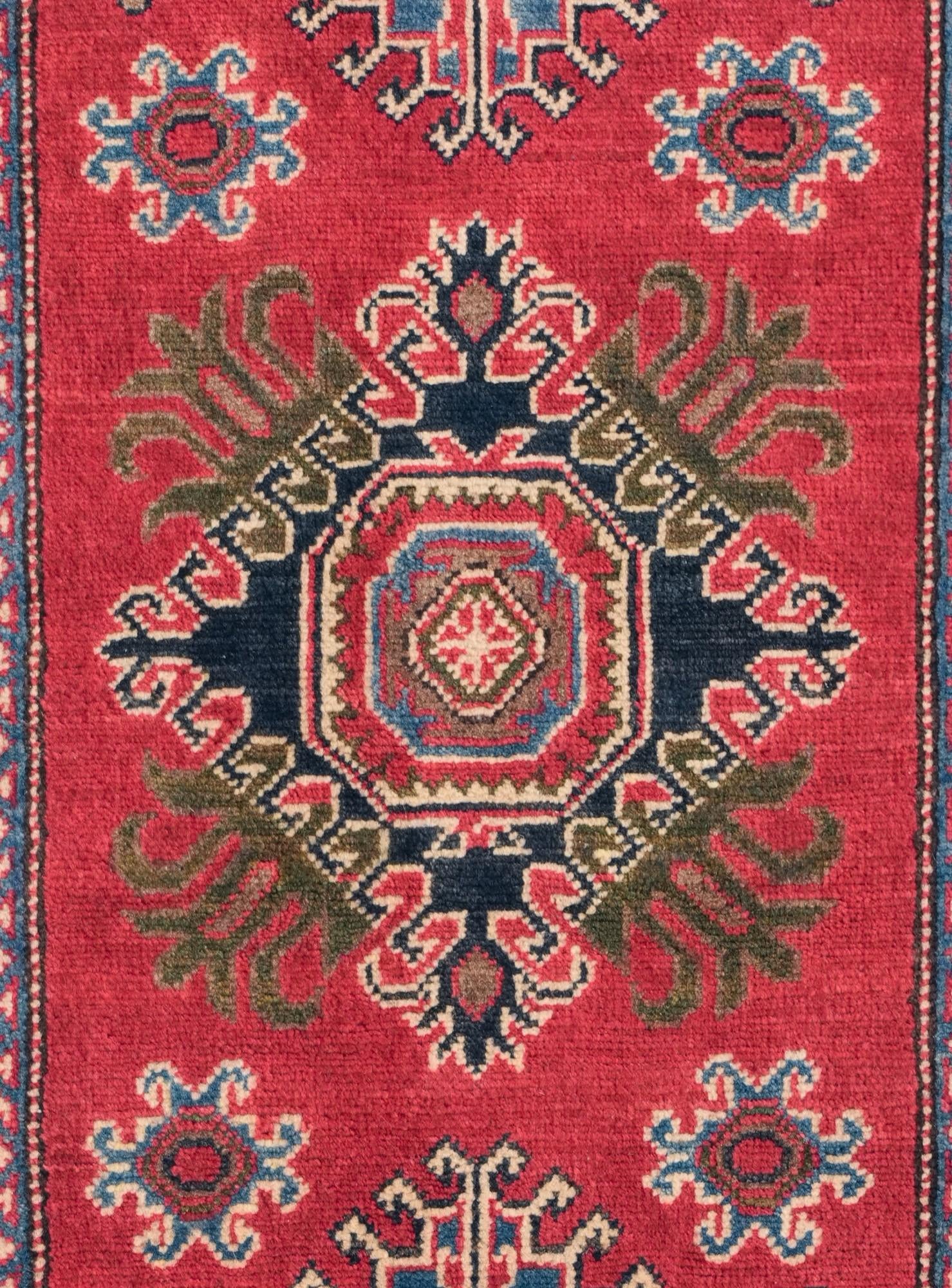 2' 7 x 4' Hand Knotted Kazak Rug