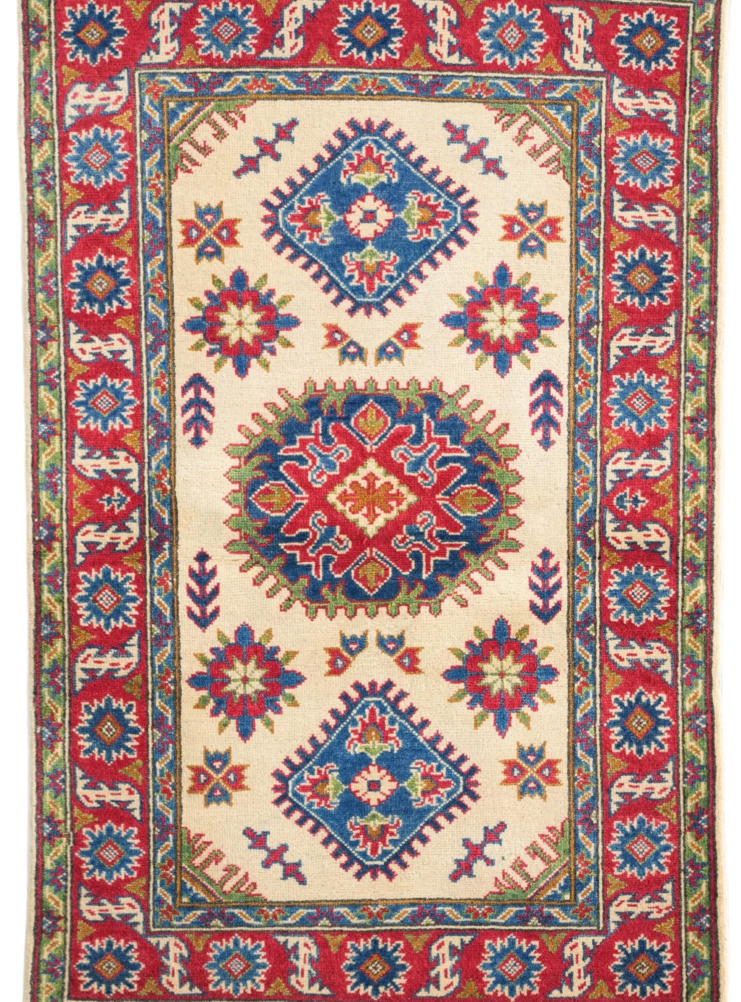 3' 3 x 5' 1 Hand Knotted Kazak Rug