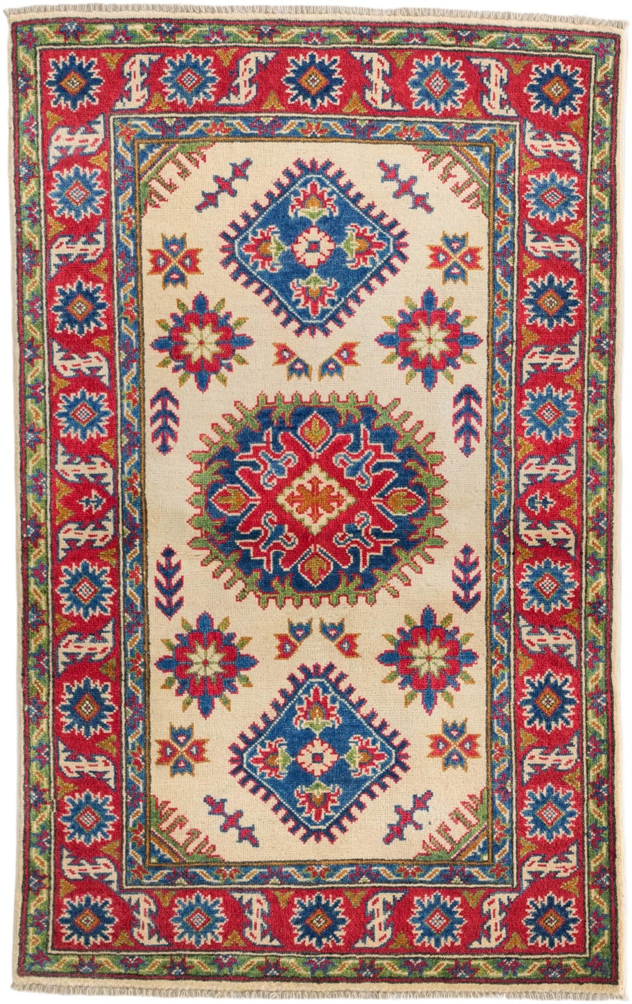 3' 3 x 5' 1 Hand Knotted Kazak Rug