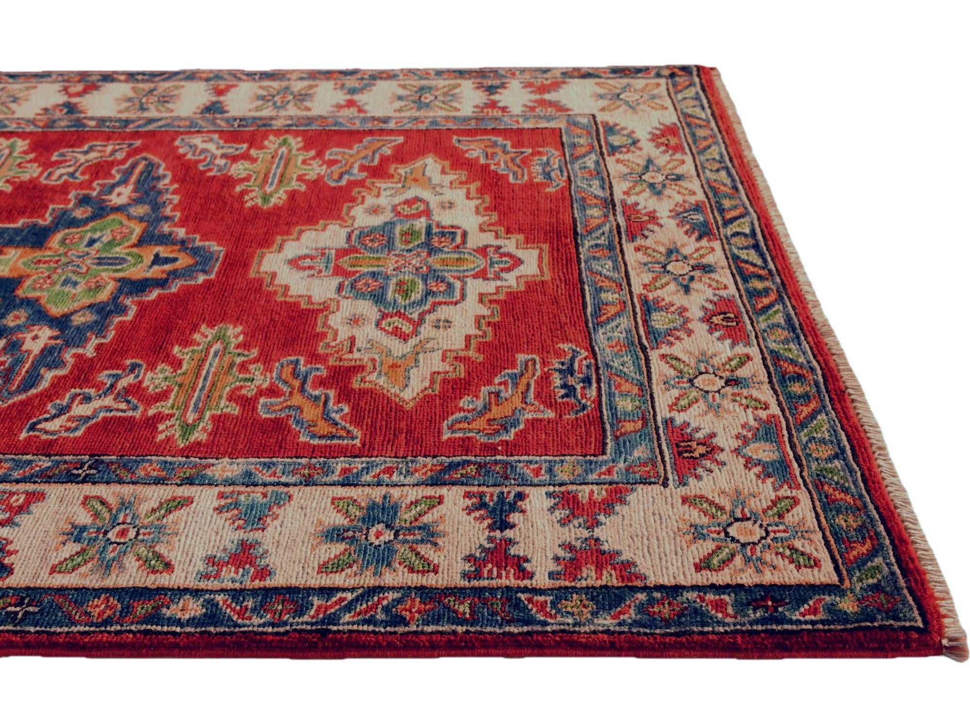Detail image 6 of 10: 3' 5 x 4' 8 Hand Knotted Kazak Rug