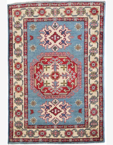 2' 9 x 4' Hand Knotted Kazak Rug