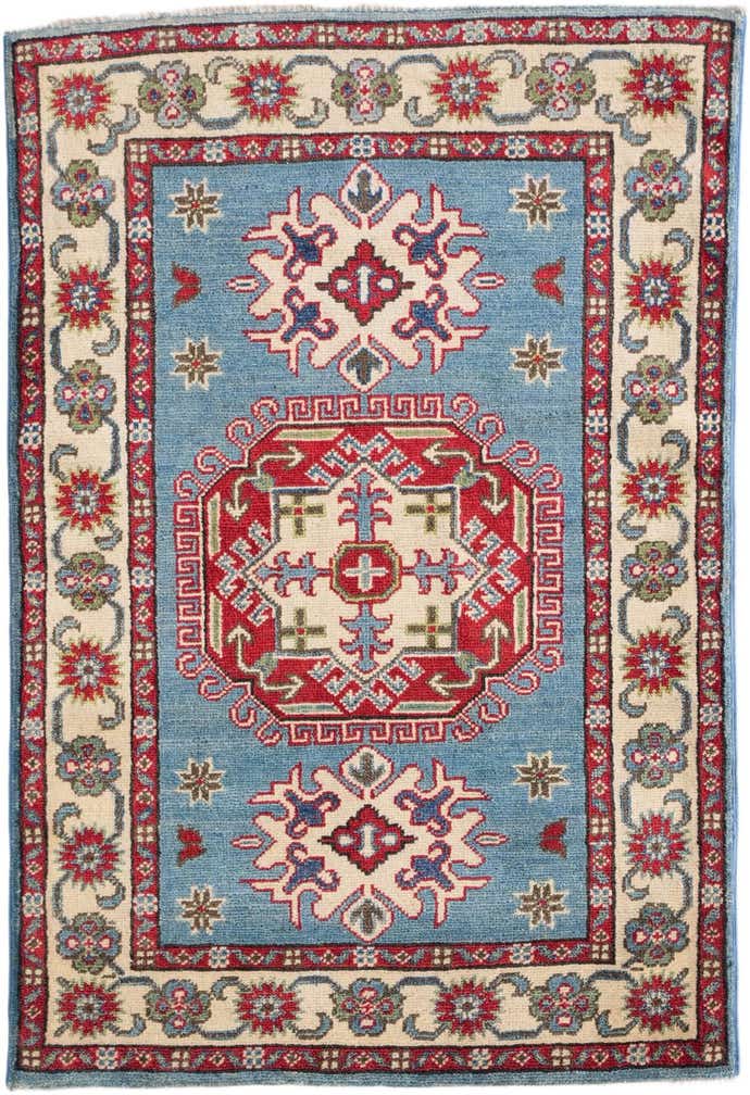 2' 9 x 4' Hand Knotted Kazak Rug