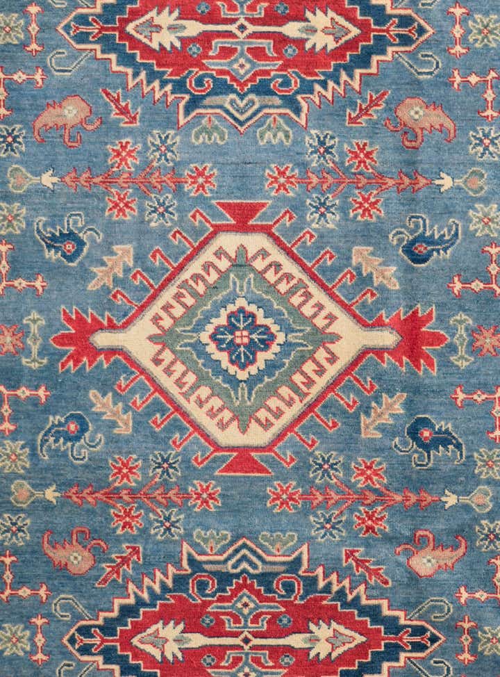 6' 3 x 8' 10 Hand Knotted Kazak Rug