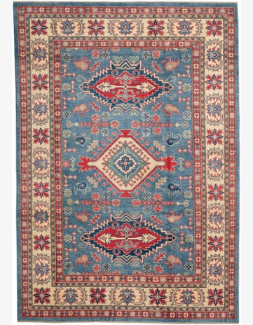 6' 3 x 8' 10 Hand Knotted Kazak Rug