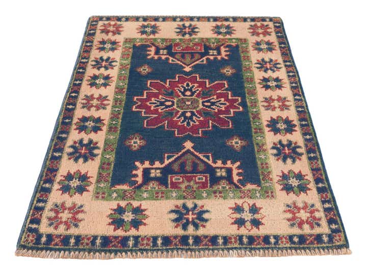 2' x 3' Hand Knotted Kazak Rug