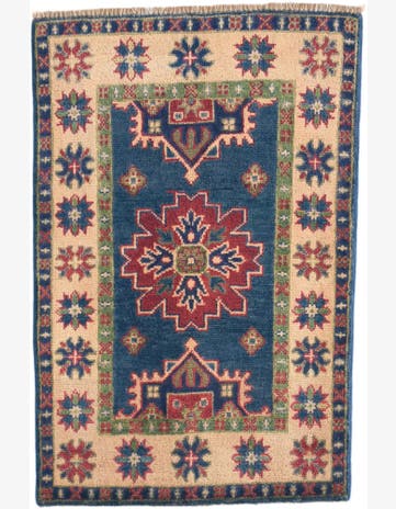 2' x 3' Hand Knotted Kazak Rug
