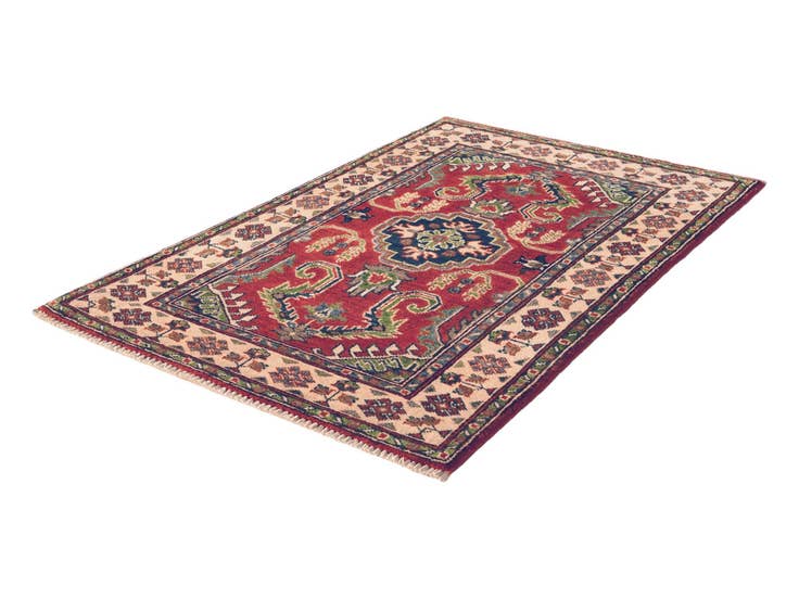 Detail image of 2' 8 x 4' 1 Hand Knotted Kazak Rug