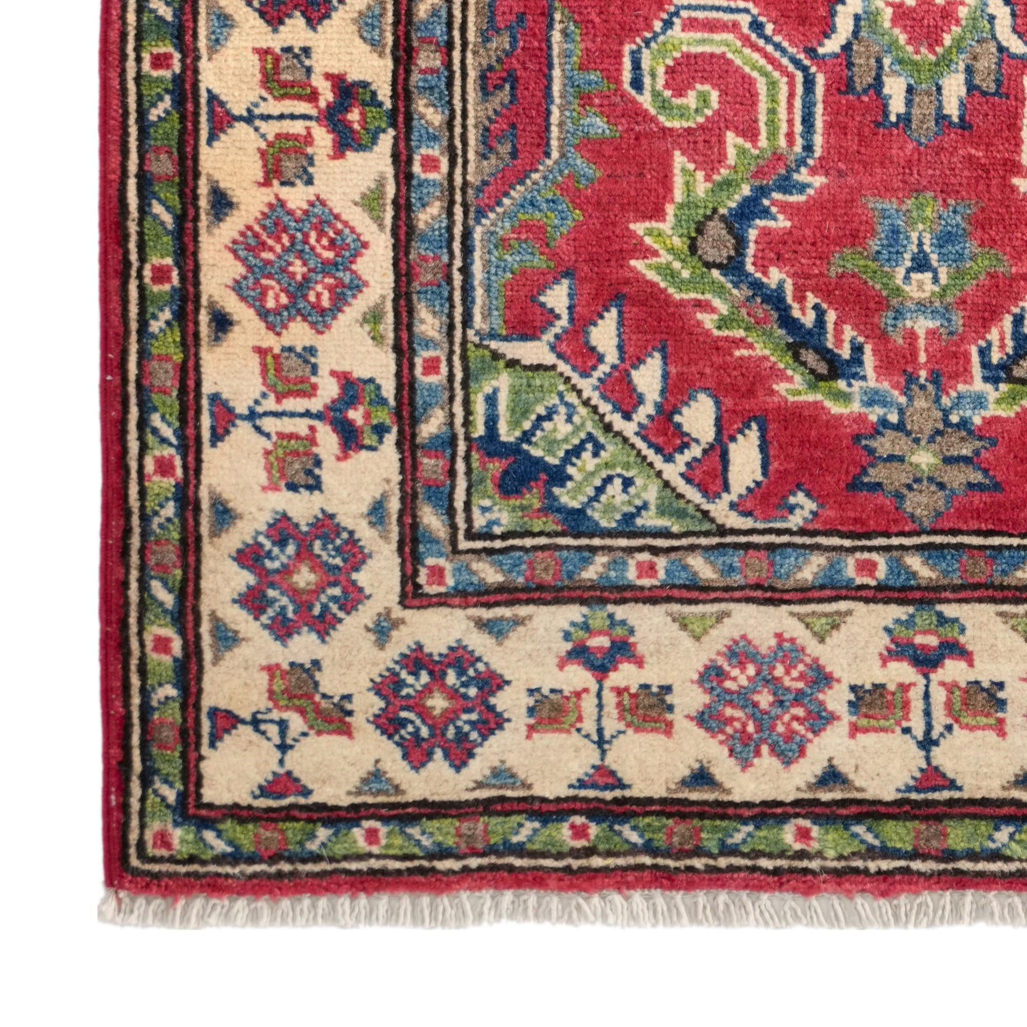 80cm x 125cm Handgeknüpft Kazak Teppich