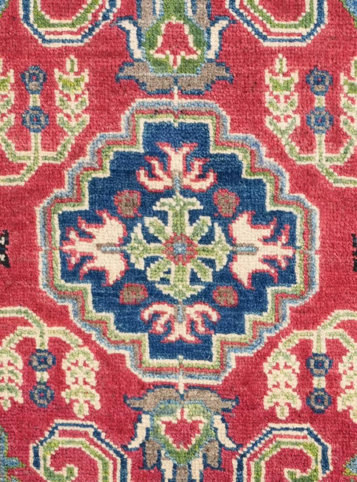 Detail image of 2' 8 x 4' 1 Hand Knotted Kazak Rug