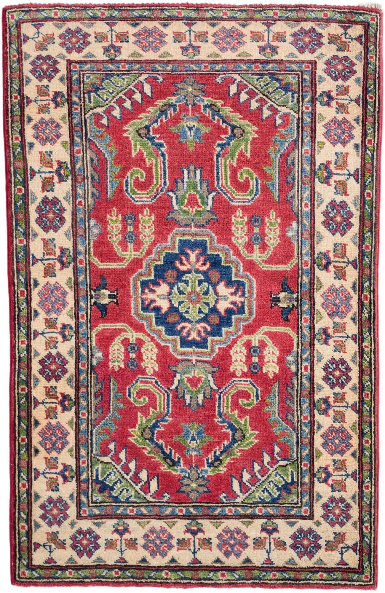 2' 8 x 4' 1 Hand Knotted Kazak Rug