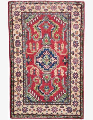 2' 8 x 4' 1 Hand Knotted Kazak Rug
