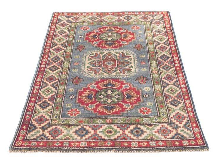Detail image of 2' 9 x 4' Hand Knotted Kazak Rug