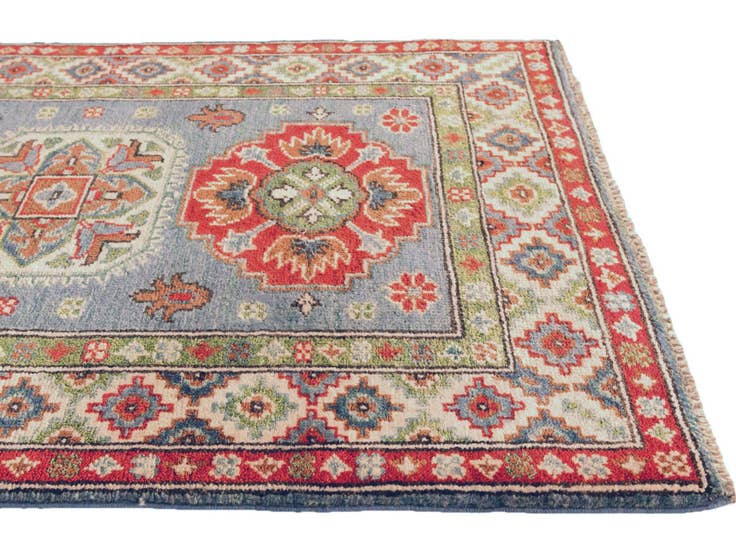 Detail image of 2' 9 x 4' Hand Knotted Kazak Rug