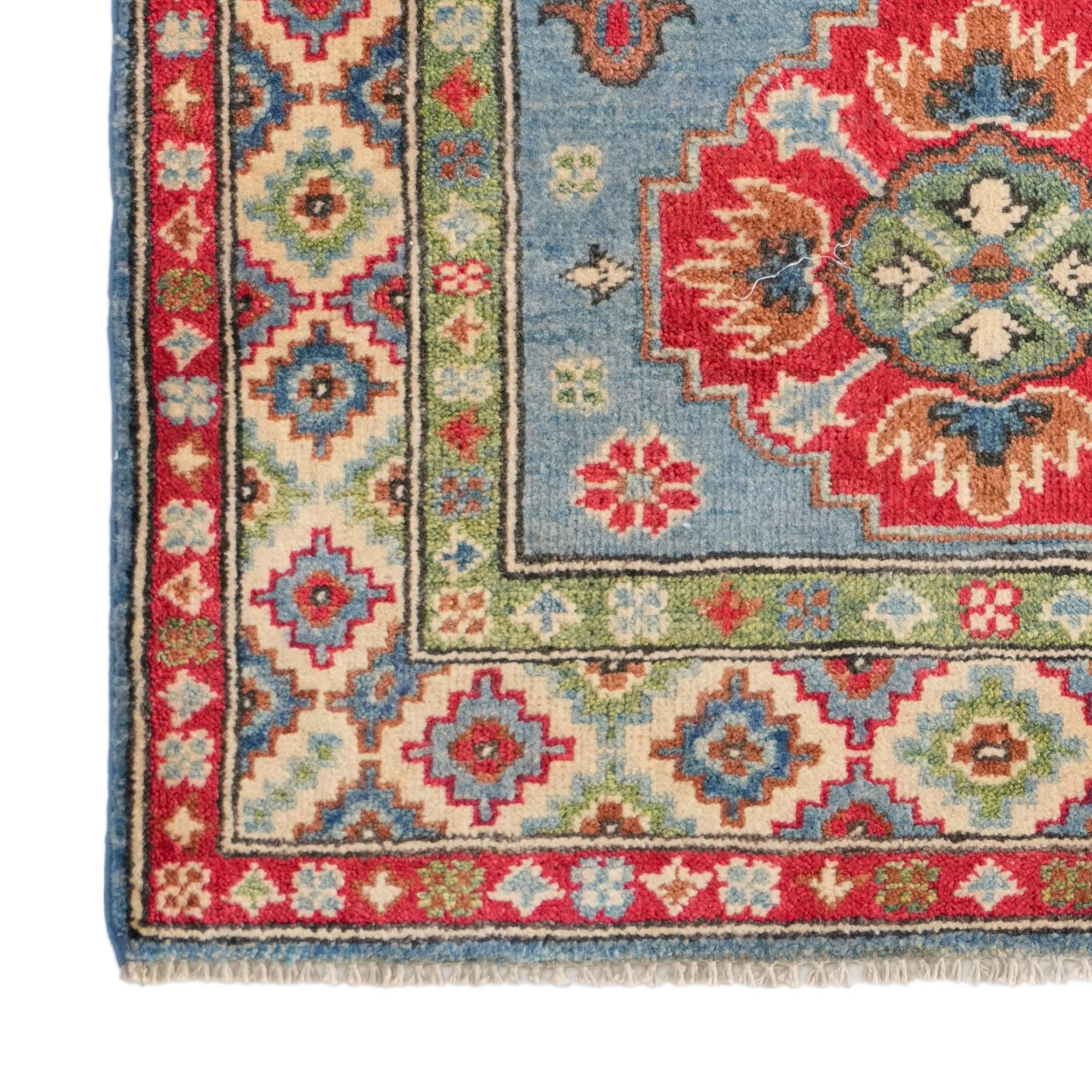 2' 9 x 4' Hand Knotted Kazak Rug