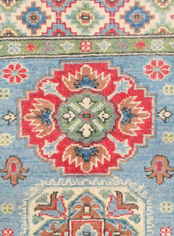 Detail image of 2' 9 x 4' Hand Knotted Kazak Rug