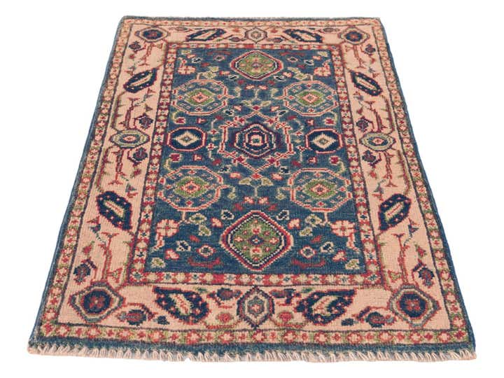 2' x 3' 1 Hand Knotted Kazak Rug