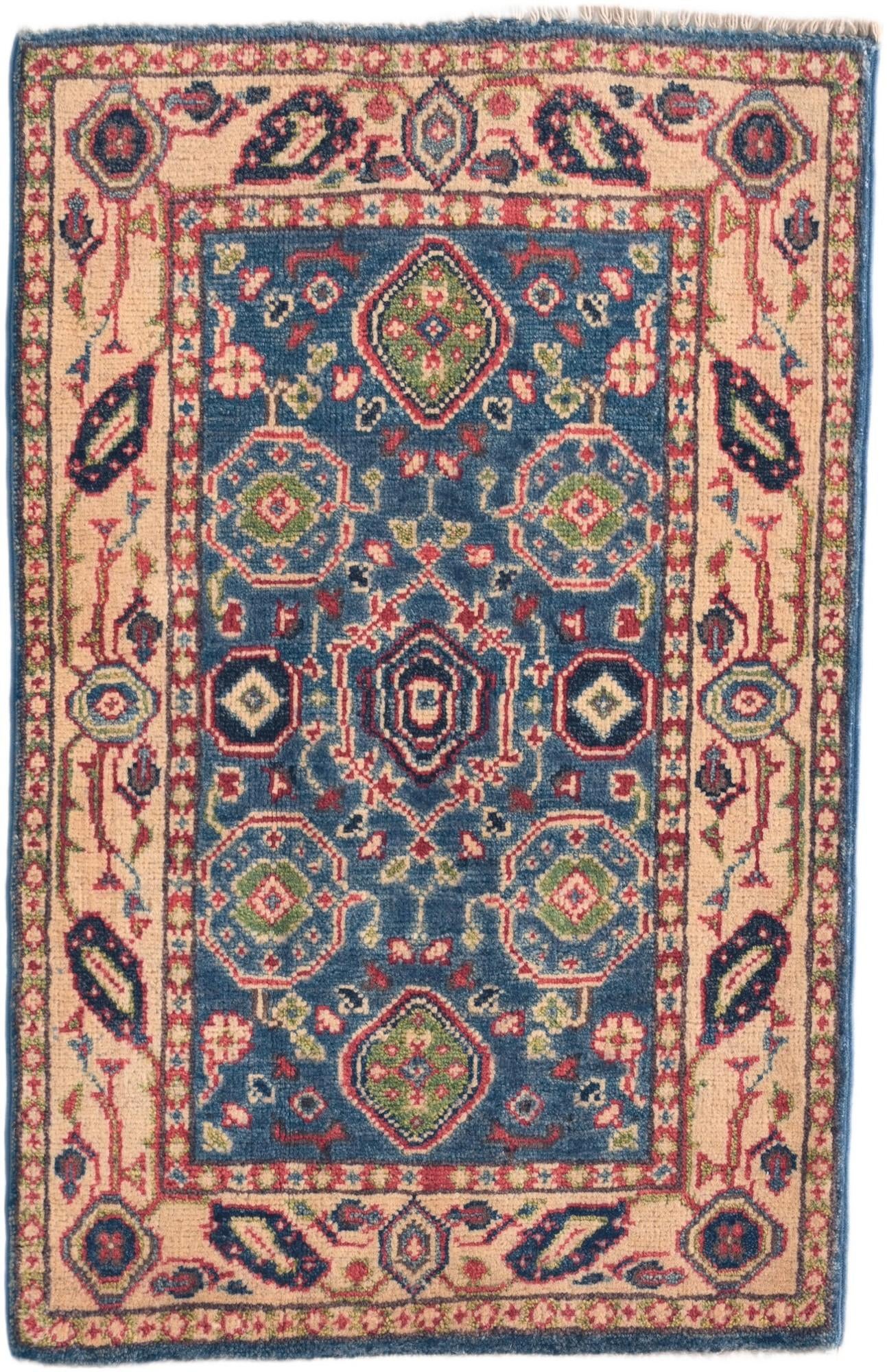 2' x 3' 1 Hand Knotted Kazak Rug