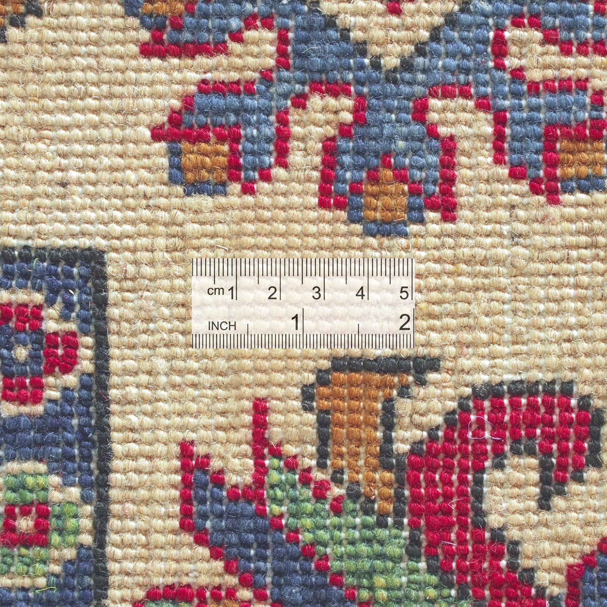 Detail image 9 of 10: 3' 11 x 6' Hand Knotted Kazak Rug
