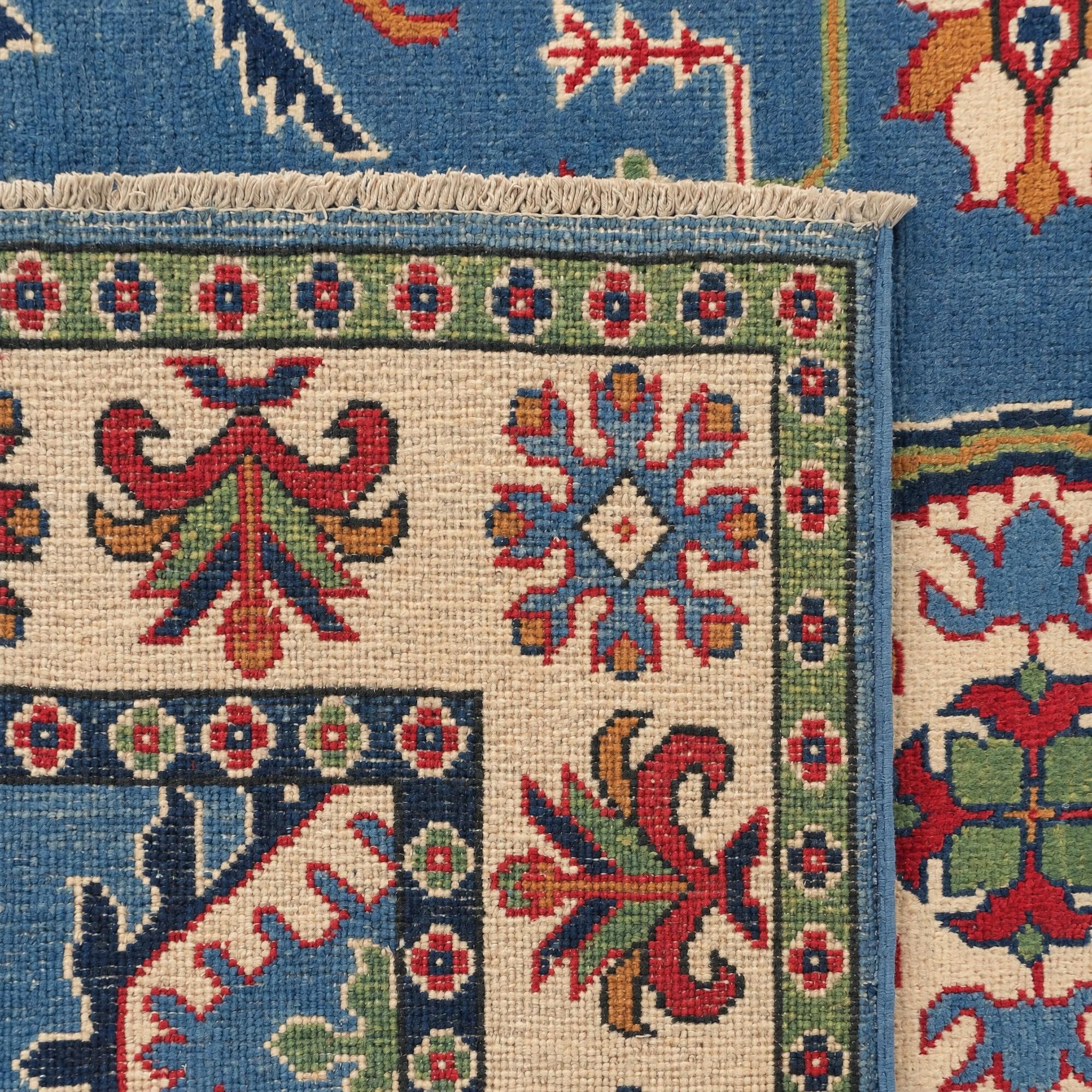 120cm x 185cm Handgeknüpft Kazak Teppich