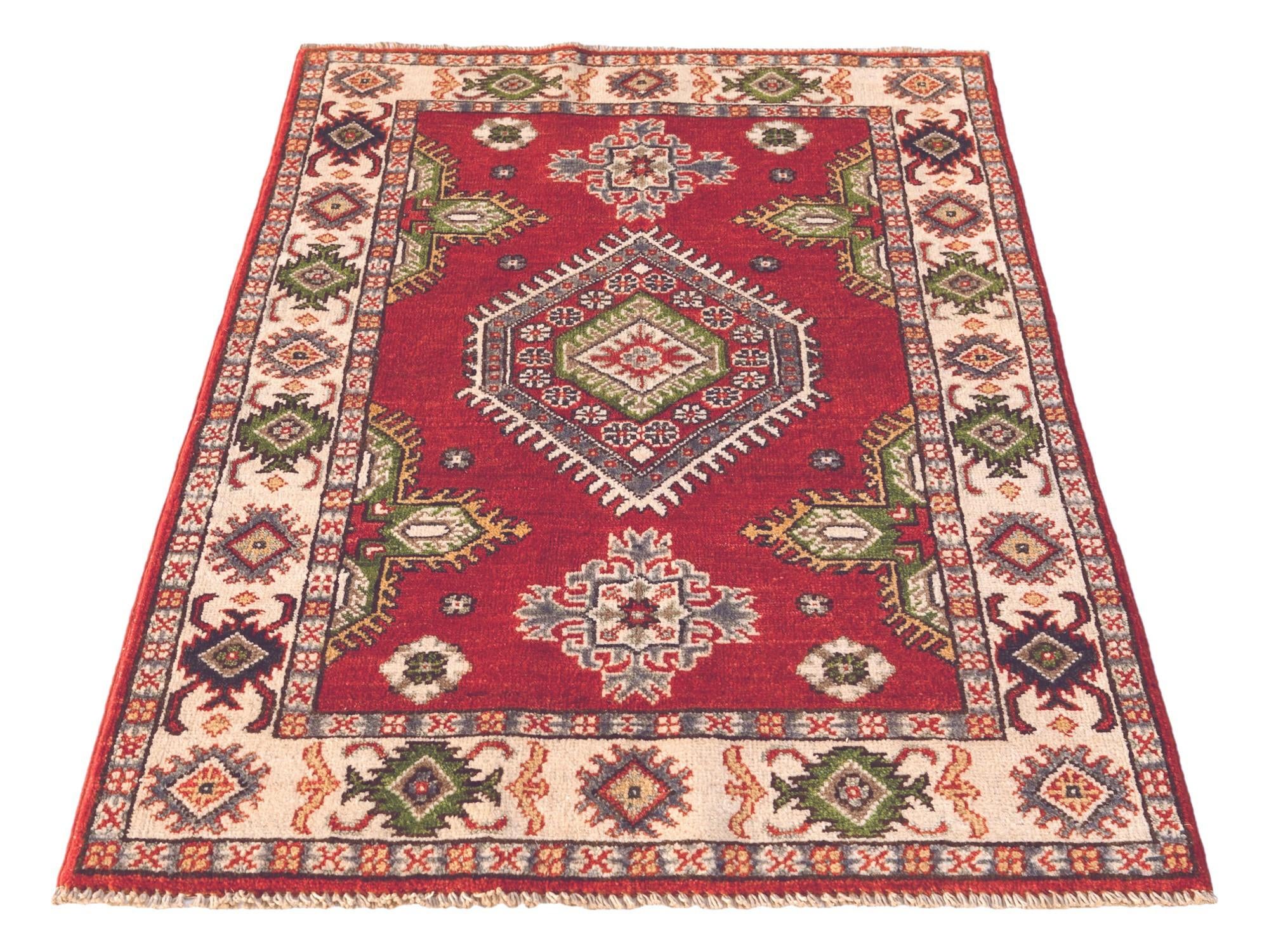 2' 10 x 4' 3 Hand Knotted Kazak Rug