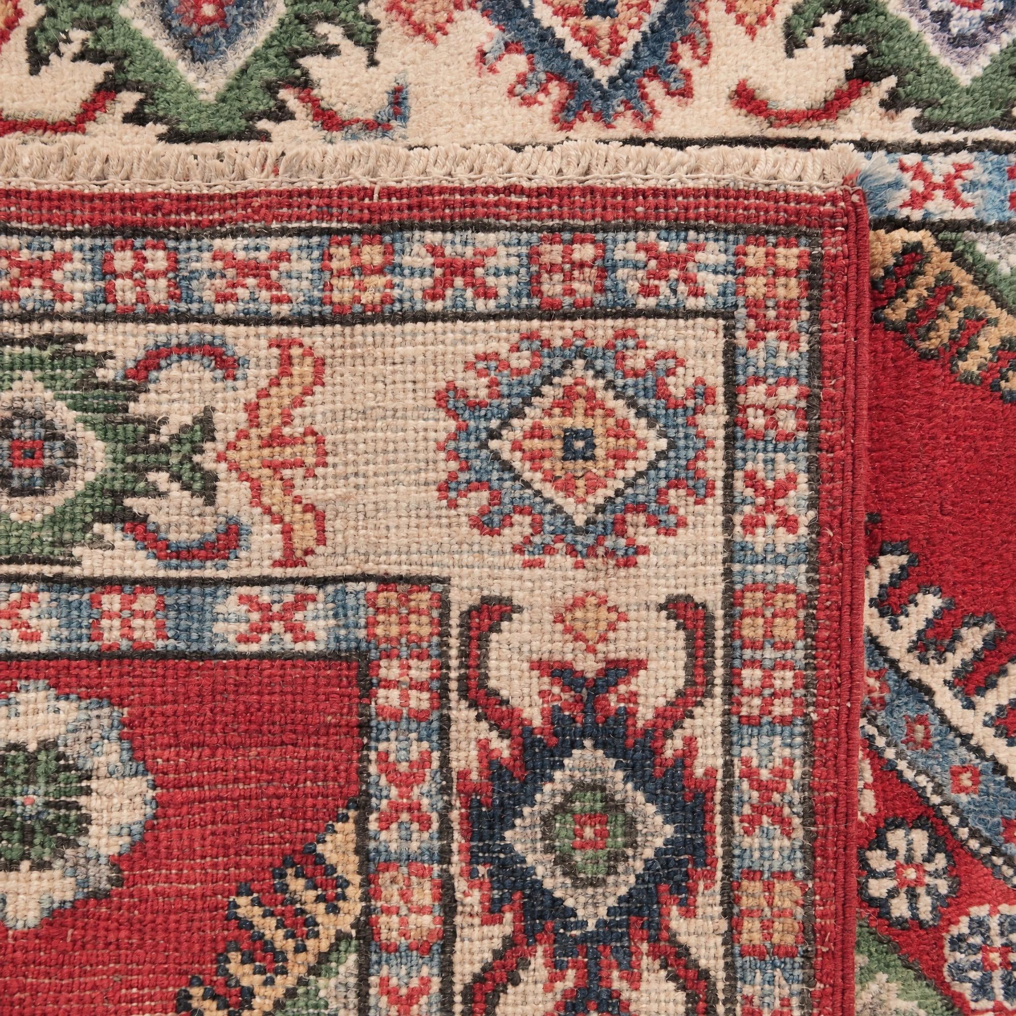 85cm x 130cm Hand Knotted Kazak Rug
