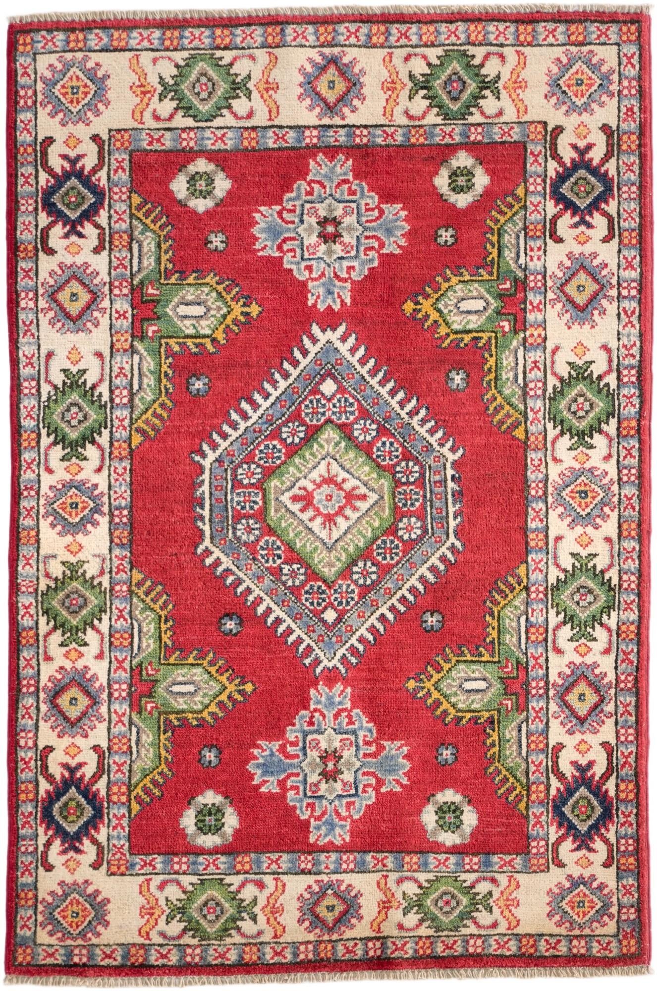 2' 10 x 4' 3 Hand Knotted Kazak Rug