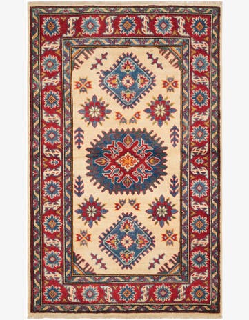 3' 1 x 5' Hand Knotted Kazak Rug