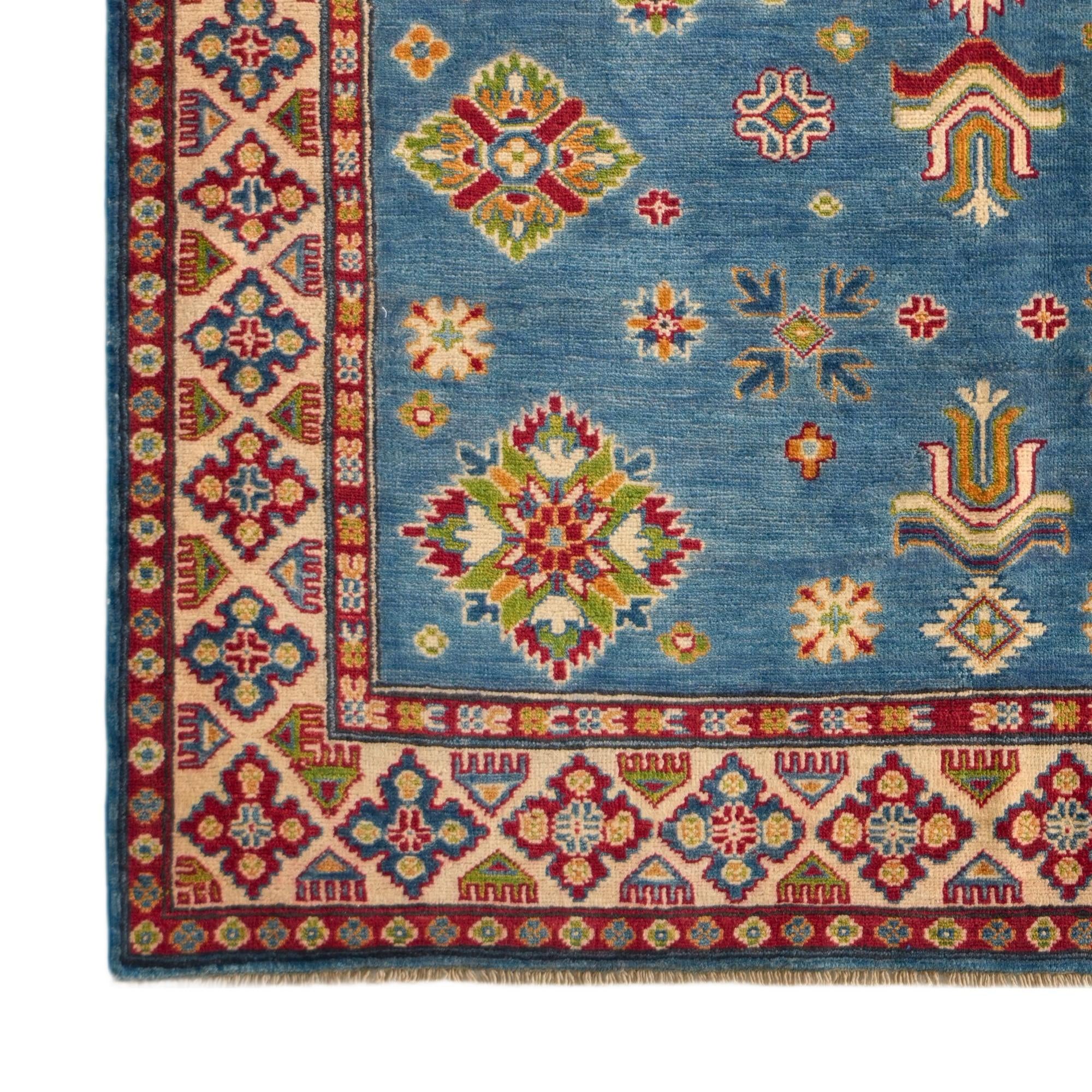 Detail image 7 of 10: 5' x 6' 6 Hand Knotted Kazak Rug