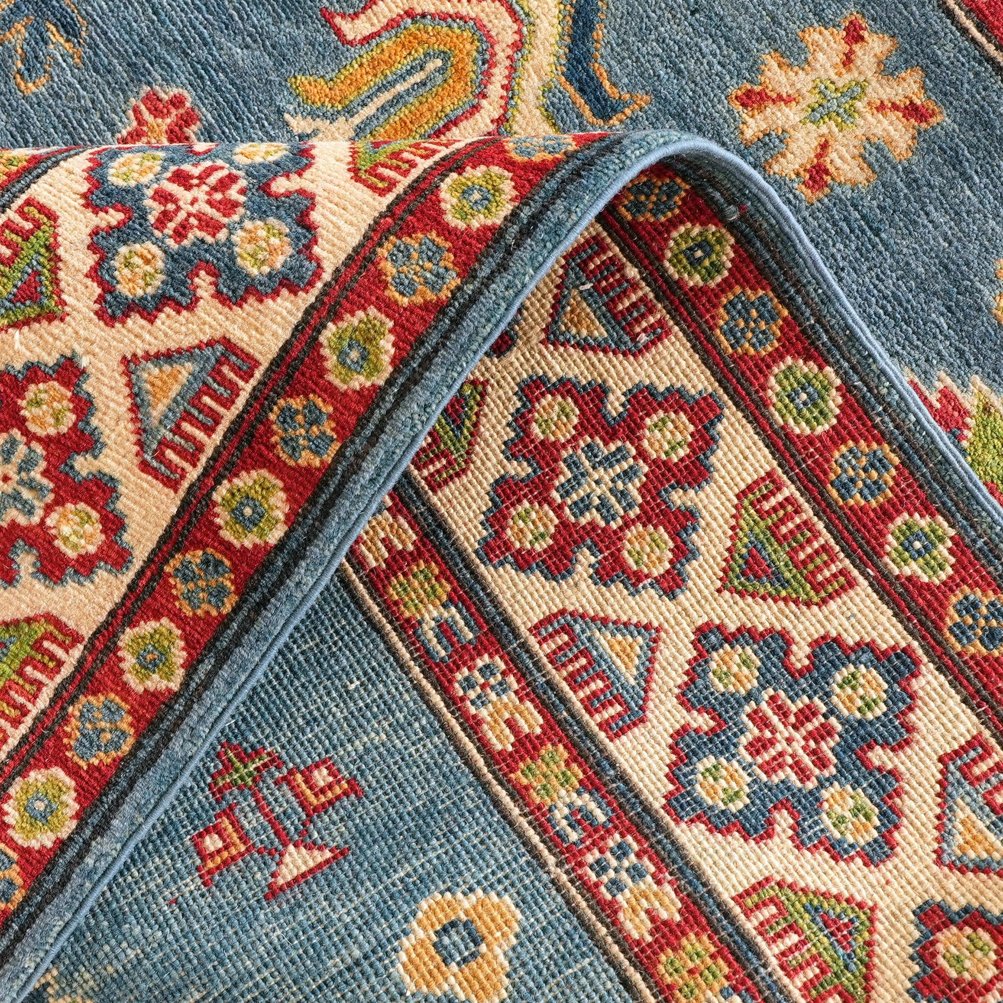 Detail image 8 of 10: 5' x 6' 6 Hand Knotted Kazak Rug