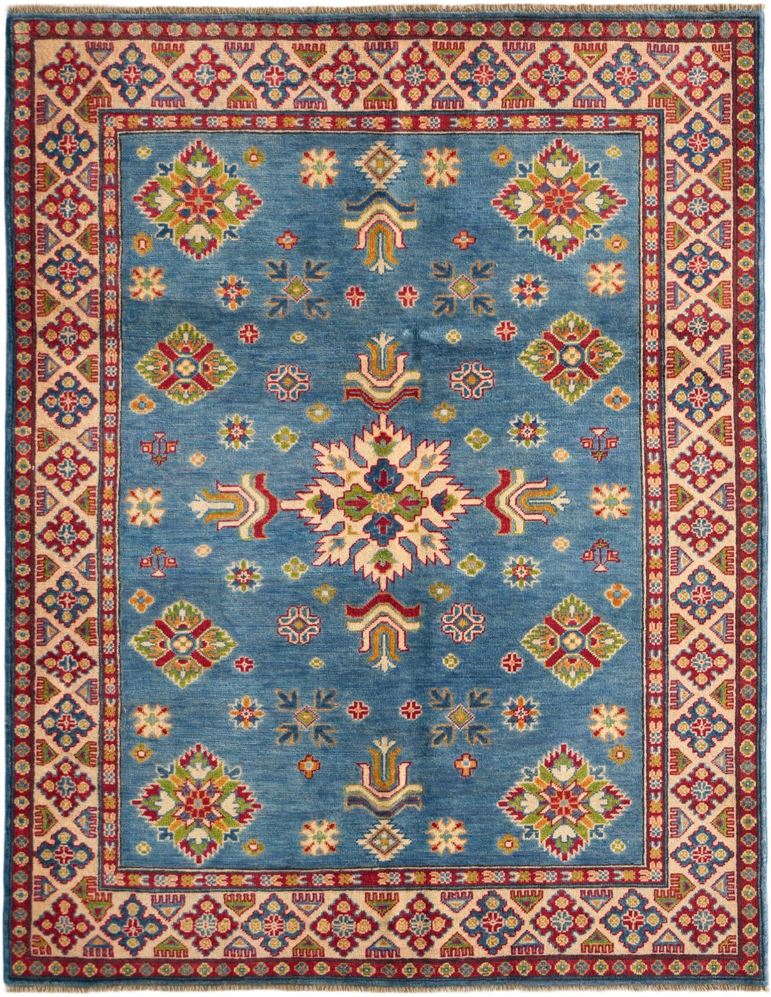 Detail image 2 of 10: 5' x 6' 6 Hand Knotted Kazak Rug