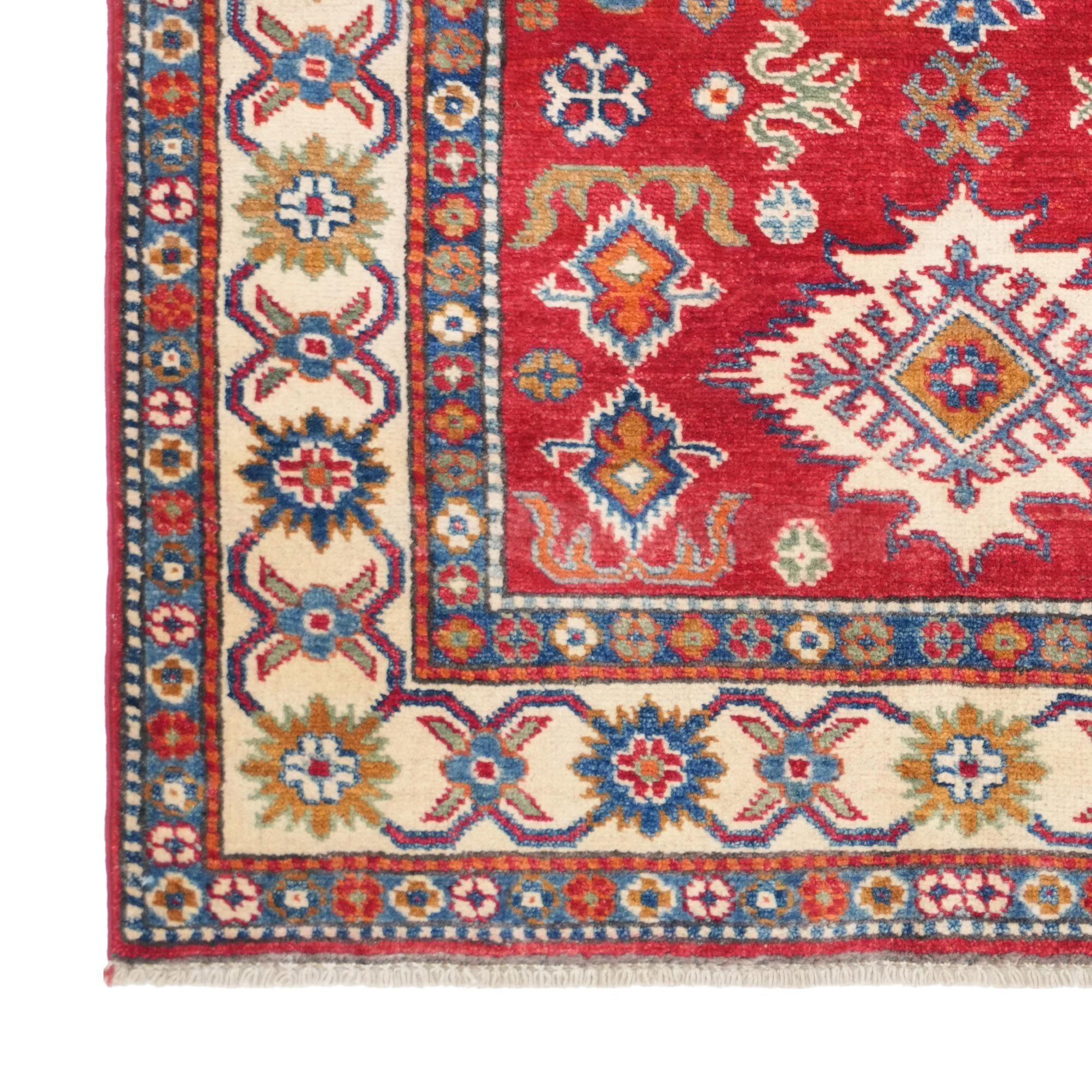3' 3 x 4' 7 Hand Knotted Kazak Rug