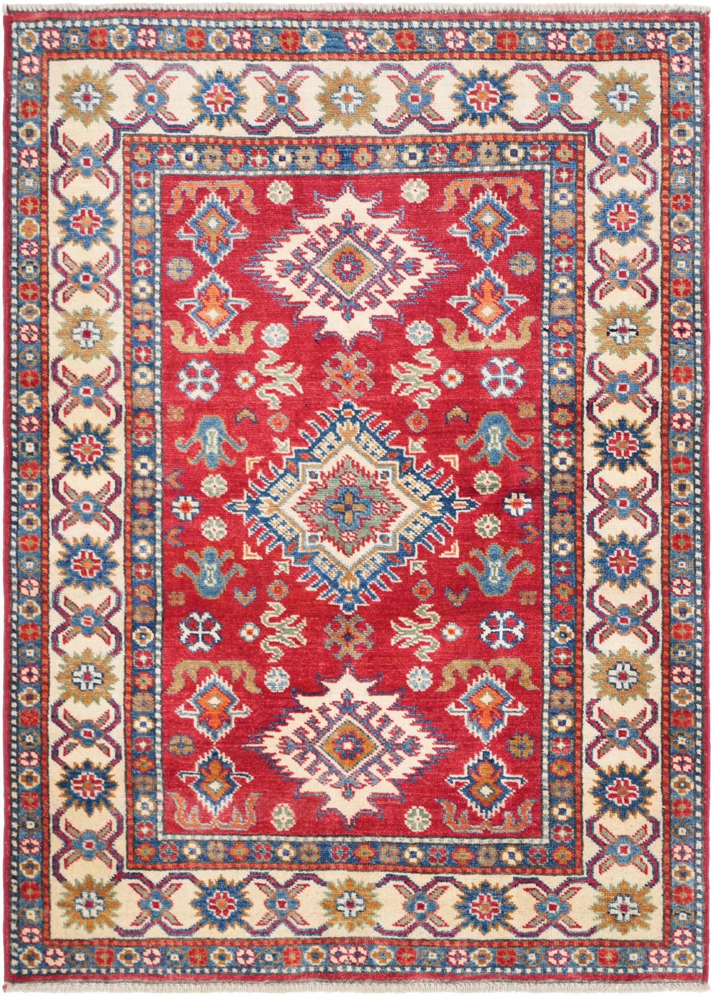 3' 3 x 4' 7 Hand Knotted Kazak Rug