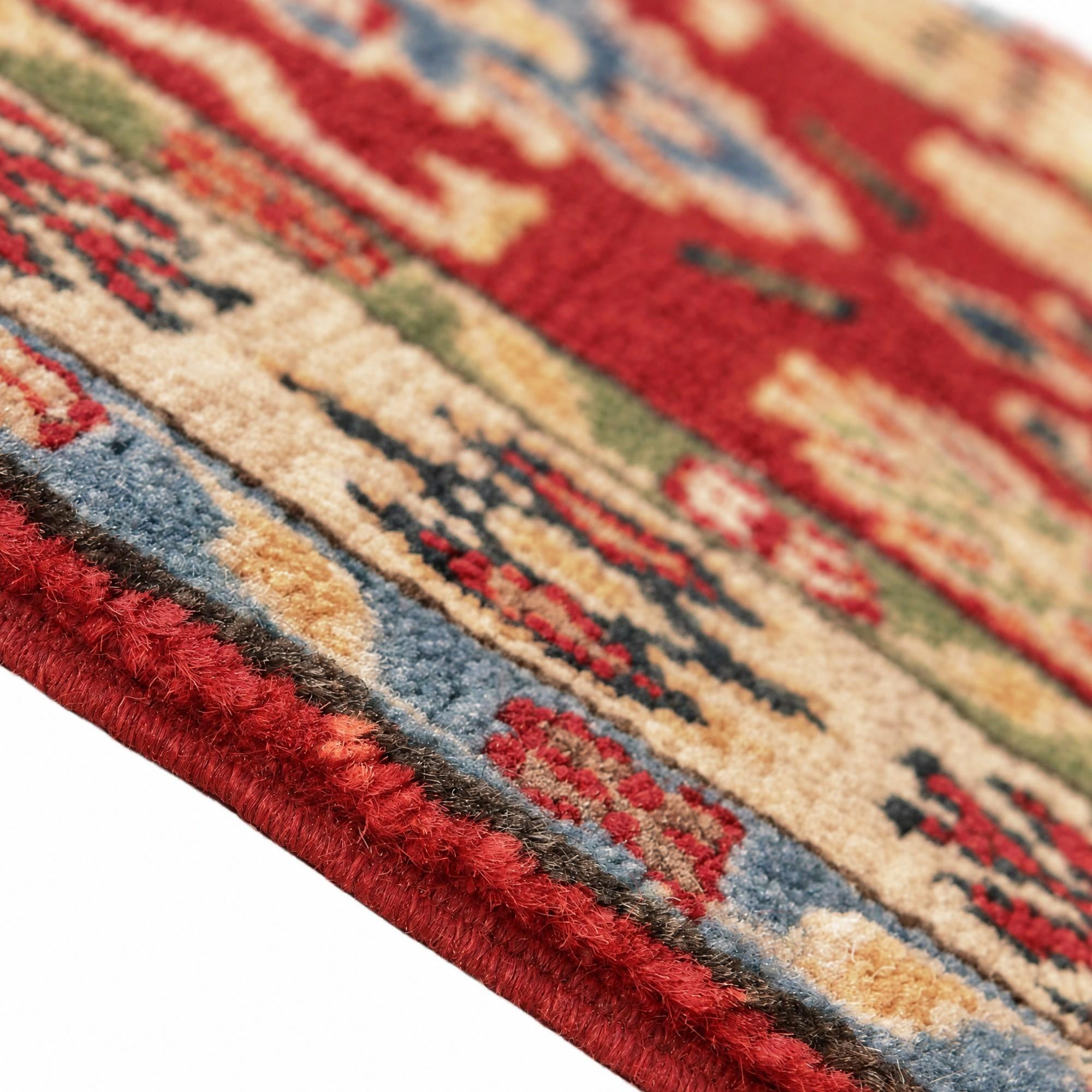 60cm x 105cm Hand Knotted Kazak Rug