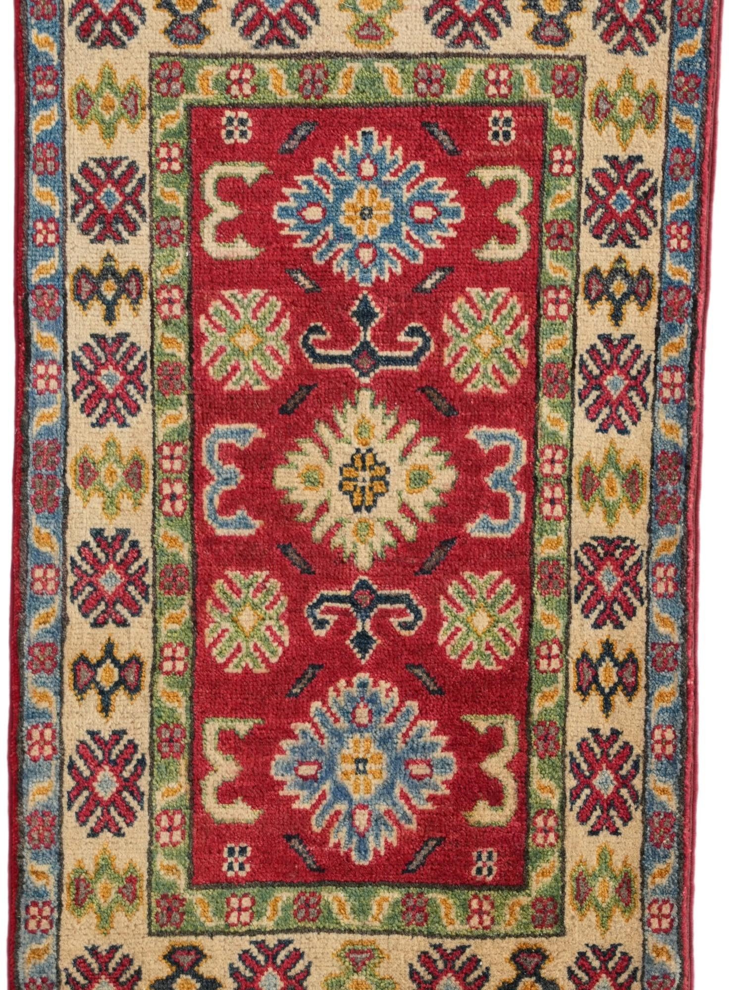1' 11 x 3' 5 Hand Knotted Kazak Rug