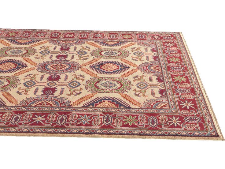Detail image of 150cm x 210cm anudado a mano Kazak Alfombra