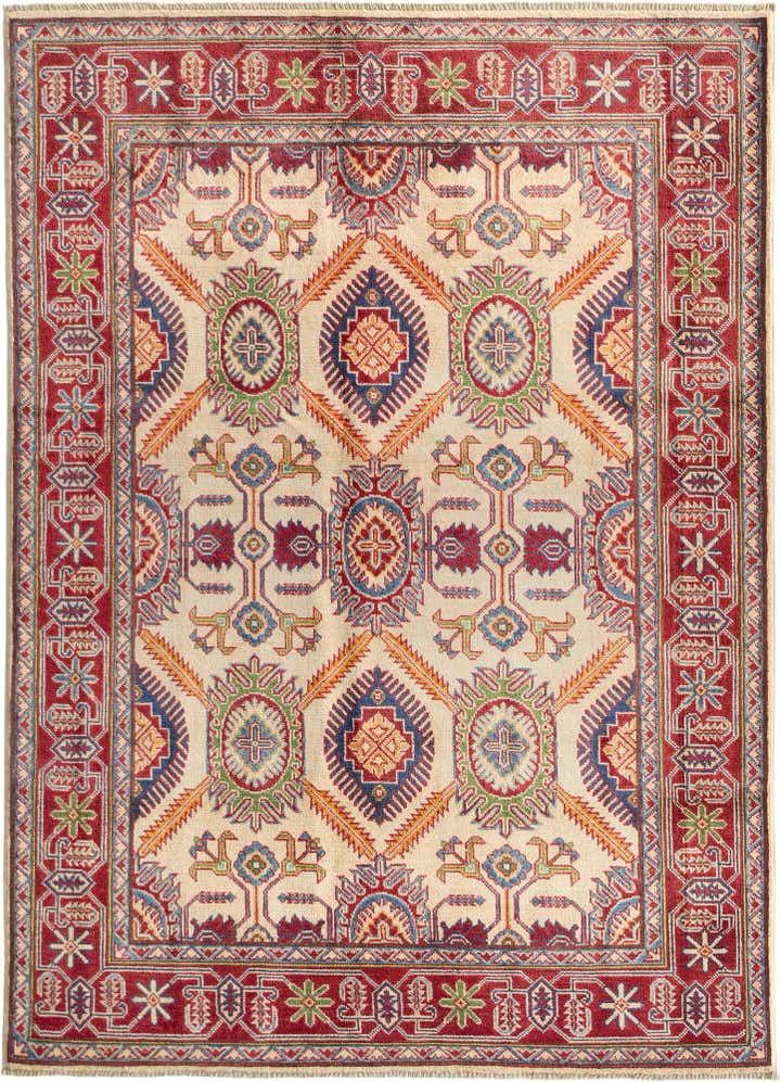 4' 11 x 6' 10 Hand Knotted Kazak Rug