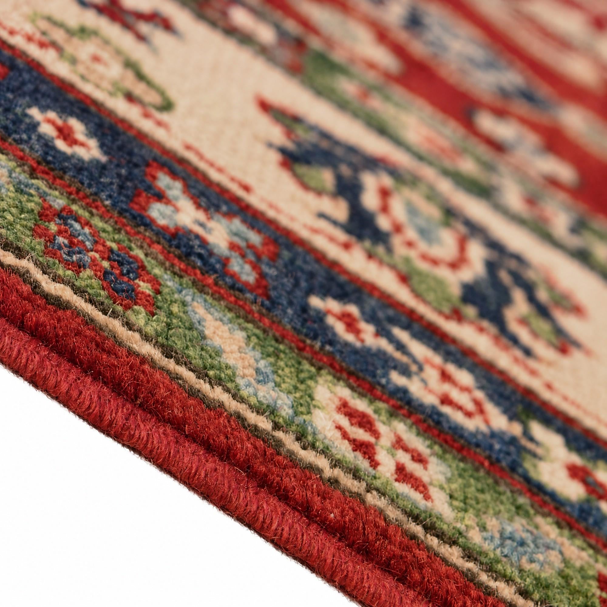 120cm x 185cm Handgeknüpft Kazak Teppich