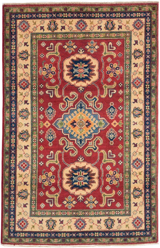 3' 11 x 6' 1 Hand Knotted Kazak Rug