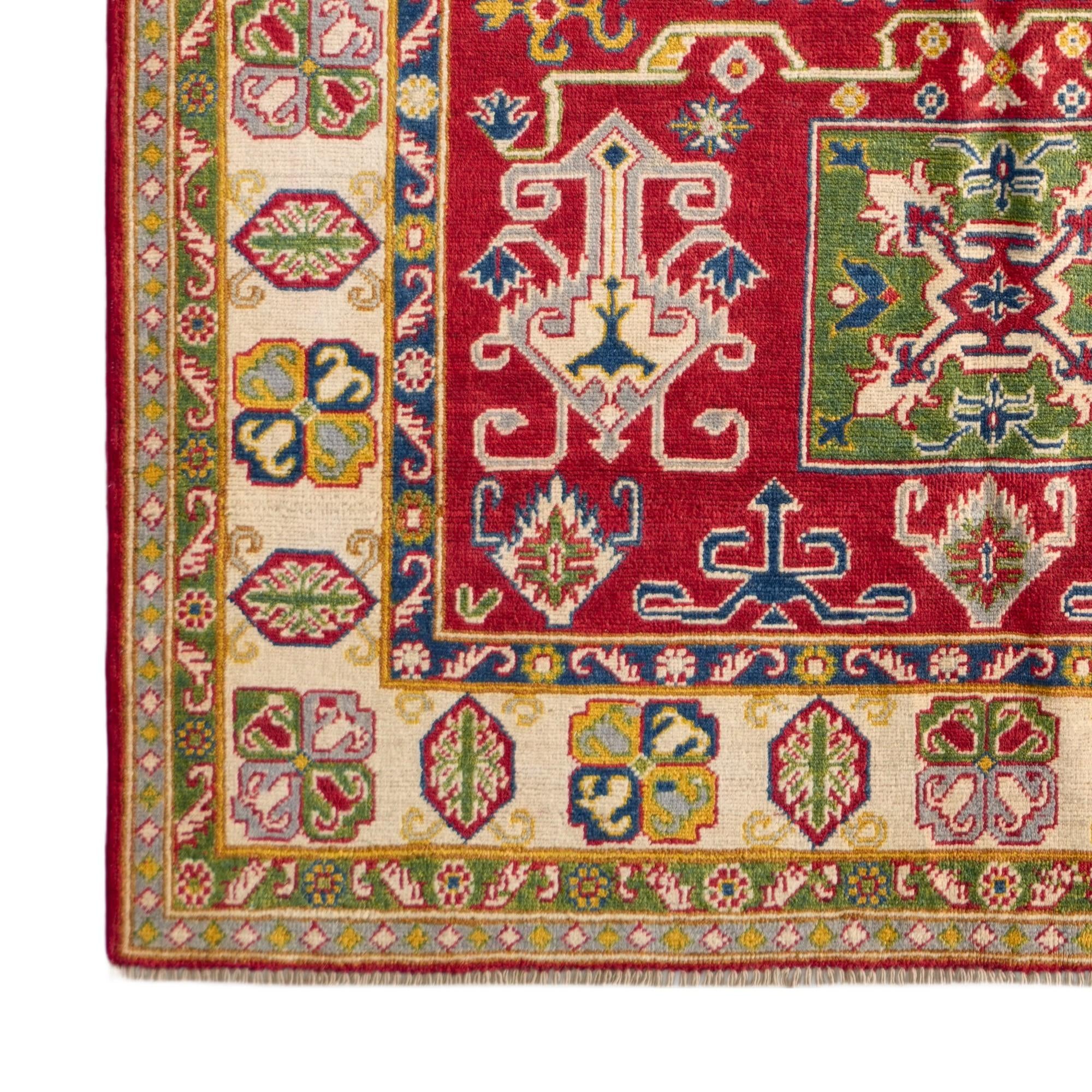 150cm x 210cm Hand Knotted Kazak Rug
