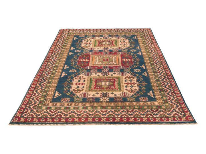 4' 11 x 7' 1 Hand Knotted Kazak Rug